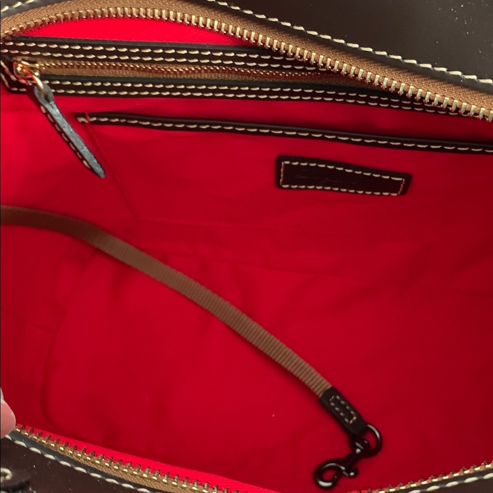 Dooney & Bourke Dark Brown Tote Bag - Picture 7 of 13